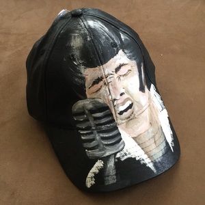 Hand Painted Elvis Hat